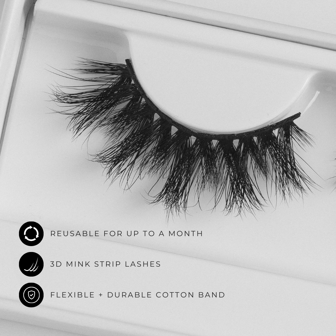 Dahlia | 3D Mink Strip Lashes