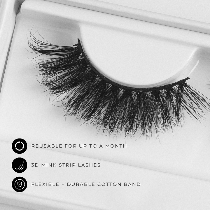 Maria | 3D Mink Strip Lashes