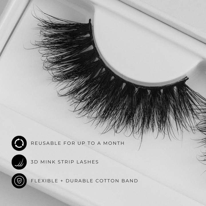 Nina | 3D Mink Strip Lashes