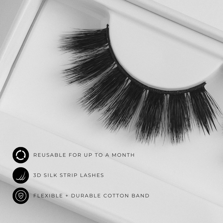 Rose | 3D Silk Strip Lashes